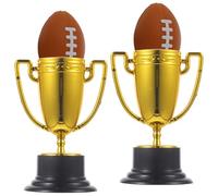 Tofficu 2 Ensembles Trophées Miniatures en Abs Or pour Compétitions et Fêtes, Surface Lisse et Stabilité Solide, pour Spectacles de Talents et Récompenses Sportives