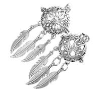 Tofficu 2 pièces Attrape-rêves Pendants Alliage avec Conteneur Arômes Ouvert DIY Breloque Perforée pour Huile Essentielle Bijoux Créatifs Soi-même pour Femmes et Amies