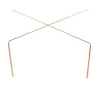 Tofficu 2 Pièces Baguette de Divination en Laiton Portable et Légère pour Détection de Métaux et Localisation d'or, pour Radiesthésie d'eau et Chasse aux Fantômes
