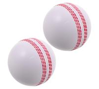 Tofficu 2 Pièces Balle de Cricket en Mousse PU Douce pour Entraînement Intérieur et Extérieur, Progression des Compétences des Jeunes Lors des Routines D'entraînement