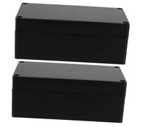 Tofficu 2 pièces Boîte de Dérivation Étanche Plastique pour Boîtier Électrique Intérieur Extérieur avec Joint Étanchéité Protection Câbles et Boîte Jonction Étanche Polyvalente