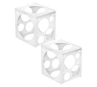 Tofficu 2 pièces Boîte de Mesure de Ballons Plastique Calibreur Ballon Précis pour Décorations Fêtes Anniversaire Mariage Outil Dimensionnement Rapide