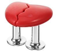 Tofficu 2 Pièces Bouton Chasse Eau Forme Cœur Lot Accessoire Wc Décoratif Compatible Réservoirs Installation Facile pour Salle de Bain