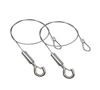 Tofficu 2 Pièces Câble de Suspension Inoxydable Verrouillage de Fil pour Lampes et Affiches Kit Accrochage pour Plafond et Expositions