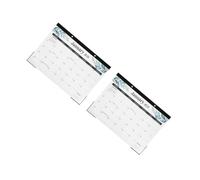 Tofficu 2 Pièces Calendrier Mural Mois avec Protection Planificateur Effaçable Support Cartonné Robuste Calendrier pour Bureau et Maison Facile à Lire et