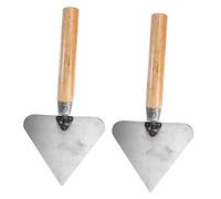Tofficu 2 Pièces Couteau de maçonnerie grattoir à Boue truelle de maçonnerie Outils à Main jointoyer truelle en béton Mur truelle à plâtre Brickie truelle à Briques Acier Inoxydable