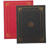 Tofficu 2 pièces Couverture de Certificat Protection pour Diplômes et Documents Support pour Certificats Noir et Format Horizontal et Vertical