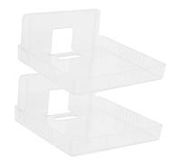 Tofficu 2 pièces Étagère Murale Transparente Petite Support pour Caméra de Sécurité Babyphone sans Perçage Stable et Robuste