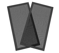 Tofficu 2 Pièces Filet Anti-poussière Aluminium Filtre de Ventilateur Grille Garde filtres de Ventilateur Couverture antipoussière de Maille de Ventilateur PVC Black