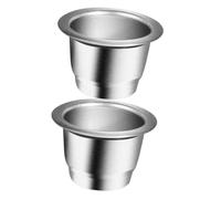 Tofficu 2 pièces Filtre Café Réutilisable Tasse Capsule Portable Résistante à Usure Filtre Multi Usage pour Maison et Bureau