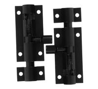 Tofficu 2 Pièces Loquets de Porte Targette de Sécurité Coulissante Robuste Serrure pour Porte Intérieure et Portail Installation Facile Protection Renforcée pour Maison et Bureau