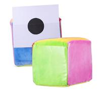 Tofficu 2 Pièces Lot de Cubes Photo Mousse avec Poches Dés Jumbo Souples pour Jeux Éducatifs Apprentissage Classe et Activités Ludiques