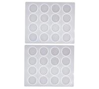 Tofficu 2 pièces Moules Silicone Cavités pour DIY Manuel Outils de Création Artisanale Moules pour Cachets Vintage Enveloppe Lot de Silicone et Sûr