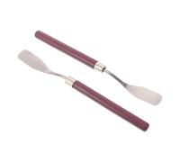 Tofficu 2 Pièces Outil de Gestion des Cendres de Moxa Manche en Bois et Lame en Métal, Pratique pour Usage Domestique et Salle de Thérapie, Multi-usage et Rangement Facile