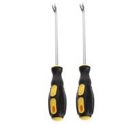 Tofficu 2 pièces Outil Extracteur Clous Fourche Antirouille Arrache-agrafes Manuel pour Charpentiers Tapissiers et Bricoleurs pour Meubles Sols et Bricolage