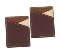 Tofficu 2 Pièces Pochettes Adhésives pour Téléphone PU Porte à Petites Pratique pour Smartphone Design Antidérapant Durable pour Transporter Déplacement