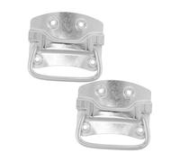 Tofficu 2 pièces Poignée de Boîte à Outils Lot de Poignées de Tirage Acier Pliable Robuste pour Caisses et Installation Facile et Pratique