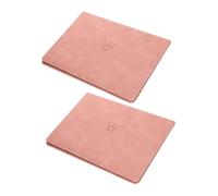 Tofficu 2 Pièces Protège Certificat de Naissance Pochette Organiseur Similicuir Transparent à Lusure pour Protection et Affichage Facile
