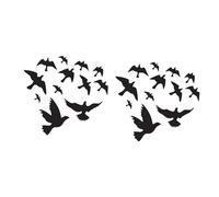Tofficu 2 Pièces Sticker Mural Décoratif De Fond Sticker Mural Oiseau Décalcomanie De Fenêtre De Porte Autocollant De Fond Autocollant Pour Mur