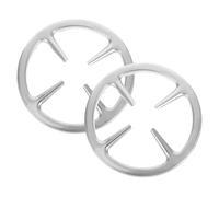 Tofficu 2 Pièces Support Auxiliaire Pour Petit Pot Anneau Wok Pour Cuisinière à Gaz Anneau De Support De Poêle Anneau De Support Wok En Fonte Support De Brûleur Wok Fourneau Silver Le Fer