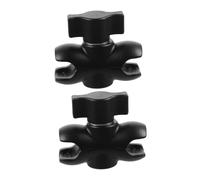 Tofficu 2 Pièces Support de Fixation Double Boule Aluminium pour Caméra Bras de Connexion Robuste et Stable Compatible avec Diverses Caméras Installation Facile et Maintien Sécurisé