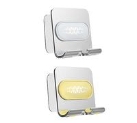 Tofficu 2 Pièces Support Téléphone Portable de Bureau Argenté et Gris Porte Smartphone sans Perçage pour Maison et Bureau