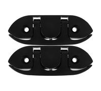 Tofficu 2 Pièces Taquet Rabattable en Nylon Noir pour Bateau et Canoë, Résistant aux Chocs et Léger, pour Amarrage Sécurisé en Marina