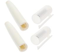Tofficu 2 Pinces à Craie en Plastique Blanc, Porte-Craie pour Tableau | Prise Confortable, Écriture Fluide, Réduit la Casse, sans Poussière, Maison et Bureau