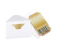 Tofficu 20 Ensemble Cartes Invitation Vip à Écrire Soi Même Invitations Double Face avec Enveloppes pour Anniversaires et Dîners Formels