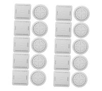 Tofficu 20 Pièces Disques à Tresser Kumihimo Outils Polyvalents pour Bracelets Corde Planches de Tissage Portables Kit Débutants pour Création de Bracelets Macramé et Nœuds Chinois