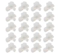 Tofficu 20 Pièces Ornements en Résine Pop-corn Blanc pour Bricolage Diy, Accessoires Décoratifs Créatifs pour Coque de Téléphone, Projet Artisanal et Présent Personnalisé