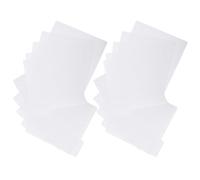 Tofficu 20 Pièces Séparateurs de Classement avec Onglets Écrits pour Bandes Dessinées en Plastique Blanc et Fentes Réglables pour Étagères et Lecture