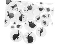 Tofficu 200 Pièces Autocollants Yeux Mobiles Animaux Autoadhésifs DIY pour Poupées Décorations Artisanales Résistantes et Faciles à Coller
