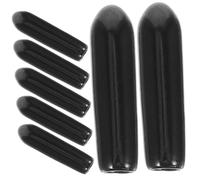 Tofficu 200 Pièces Bouchon De Protection Lave-vaisselle Conseils Pour Panier De Lave-vaisselle Noir Étagère Couvercles D'extrémité à Broches Dent Réutilisable Embout Fin Plastique Black