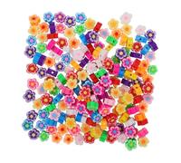 Tofficu 200 Pièces Handmade Polymer Clay Blossom Pendants DIY Jewelry Making Beads For Bracelets Necklaces Earrings Craft Accessories
