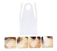 Tofficu 200 Pièces Tablier Transparent Imperméable Sans Manches pour Adultes Protection Vêtements Résistante à Huile pour Cuisine Peinture Ménage Pique et Fête