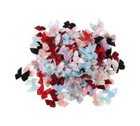 Tofficu 240 Pièces Mini Nœuds Miniatures Légers et Élégants en Ruban Polyester pour Présents et Projets DIY, pour Scrapbooking et Accessoires Textiles