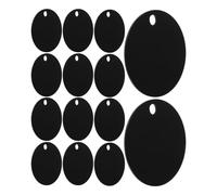 Tofficu 25 Pièces Étiquettes D’Identification Rondes en Aluminium Noir | Perçage Prêt, Marquage Facile, Usage Créatif et Souvenirs, Lot de Médaillons pour Chat et Chien