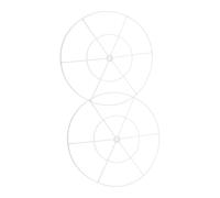 Tofficu 2pcs Cerceau Métallique Blanc pour Décoration de Mariage, Design Unique Roue Ferris, en Fer Solide, Installation Facile pour Événements et Banquets Élégants
