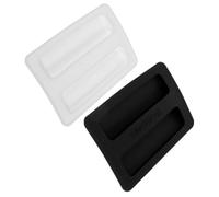 Tofficu 2pcs Couvercles de Silicone Universels pour Machine Grille, Texture Solide, Couverture Décorative Anti-poussière Cuisine