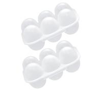 Tofficu 2pièces Boîte à Œufs pour Réfrigérateur Compartimentée Réutilisable Rangement Œufs Plastique Organisateur Bac Grande Capacité Facile Utiliser Cuisine