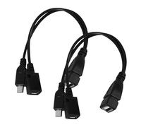 Tofficu 2Pièces Câble OTG Micro USB USB Lot de Adaptateurs pour Connecter Clavier Souris Durs Externes sur Smartphone et Compatible avec Fire Stick