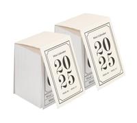 Tofficu 2pièces Calendrier De Bureau à Déchirer Calendrier Quotidien Pour Planification Décoration De Bureau Romantique Pour Maison Et Style Poétique