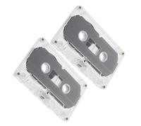 Tofficu 2pièces Cassette Audio Vierge Lot pour DIY Décoration Murale Ou Enregistrement Style Rustique Utilisable comme Accessoire De Bureau Ou Décoration Vintage