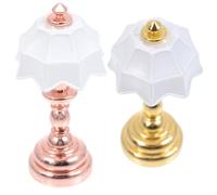 Tofficu 2pièces Lampes De Table Miniatures Décoratives De Lampes De Chevet pour Décoration De Maison Modèles De Lumière pour Mini Maison Et Bureau
