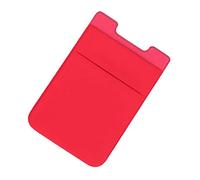 Tofficu 2Pièces Pochette Adhésive pour Téléphone Lot de Porte Double Rouge pour Crédit Identification Pratique Durable