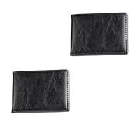 Tofficu 2pièces Porte-Documents Noir Élégant Et Pratique pour Voyages Affaires Rangement Sécurisé De Cartes Et Billets pour Passeport Et Identités