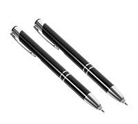 Tofficu 2pièces Stylo à Bille avec Lumière LED Intégrée Accessoire Multi-Fonction pour Écriture La Lecture Signature Milieu Sombre Construction Métallique Robuste pour École Et