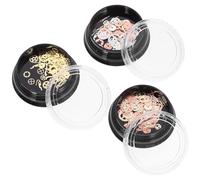 Tofficu 3 Boîtes D'engrenages Steampunk en Alliage, Breloques D'engrenage à Roue pour Bricolage, Accessoires Artisanaux Vintage pour Fabrication de Bijoux, Décoration Diy, Lot de 3 Sets