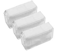 Tofficu 3 Ensembles Coffrets de Rangement pour Montres Transparentes en Pet, Étuis de Voyage Compacts avec Inserts Sécurisés, Boîte à Montres pour Hommes, Organisateur Portable pour